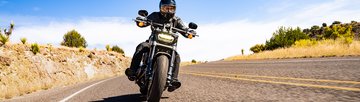 CVO Street Glide turning a corner